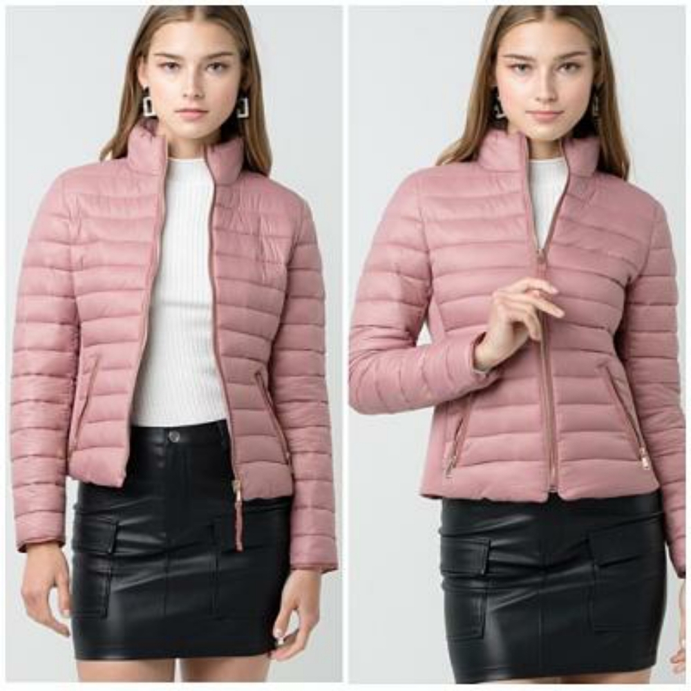 Cozy Chic Vintage Mauve Puffer Jacket - Picture 11 of 11